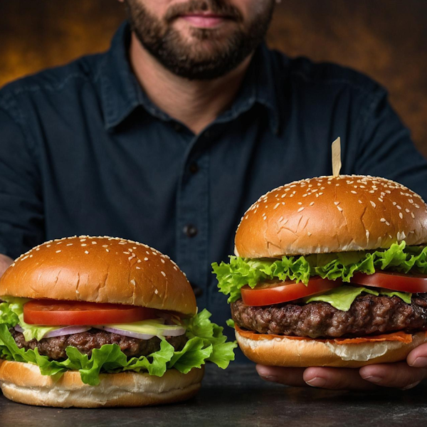 hamburguer vs ultraprocessado