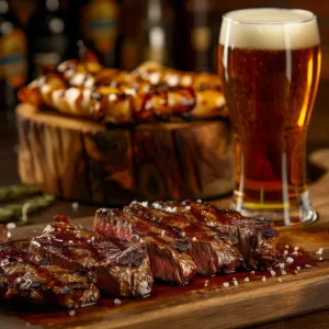 Carne e cerveja